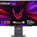 LG 45GS95QE Ultragear OLED Curved Gaming Monitor 45-Inch WQHD 800R 240Hz 0.03ms DisplayHDR True Black 400 AMD FreeSync Premium Pro NVIDIA G-Sync HDMI 2.1 DisplayPort Tilt/Height/Swivel Stand - Black