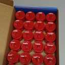 LANKER 24 Pack Flameless Led Tea Lights Candles, Flickering Red Battery Operated Electronic Fake Candles, Decorations for Wedding, Party, Christmas, Halloween (Red)