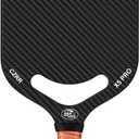 Pickleball Paddle, 3K Carbon Fiber Pickleball Paddle with Aero Throat, USA Pickleball Approved, 16MM Polypropylene Honeycomb Core, Textured Carbon Grit Surface
