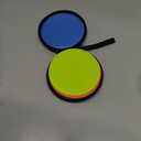 WildTracks 14 Pcs Non Slip Agility Markers Poly Spots, 4 inches Floor Dots Spot Markers for Gym,PE Equipment,Rubber Circles Multiple Color Sports Markers