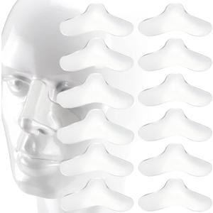 (12 PCS) Nasal Gel Pads Universal Nose Pads for CPAP Mask Can Be Trimmed Flexible Material Designed for Repeated use