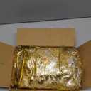 10 Packs Gold Table Runner Roll 11x84 Inches Metallic Mesh Sparkling Glitter Party Decor for Weddings, Holidays, Dining Table Shiny Runners for Table (Gold, 10 Pieces)