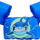 AmazeFan Kids Swim Life Jacket Vest for Swimming Pool, Swim Aid Floats, Toddler Swim Vest with Storage Bag,Suitable for 30-50 lbs Infant/Baby/Toddler,Children/Sea/Beach (Shark)