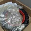 2.5-10 Rear Wheel Compatible with Dirt Bike CRF50 SSR70 XR50, 2.50x10 Tire & Rim for Apollo Taotao 50cc 70cc 90cc 110cc Pit Bike Off Road Motorcycle with Rear Drum Brake Pad Shoe Assembly Red