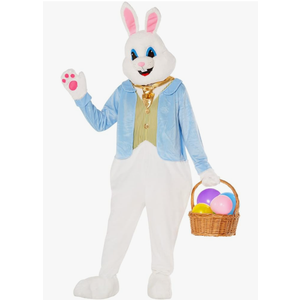 Morph Easter Bunny Costume Adult Deluxe Rabbit Mascot Outfit for Men - Perfect for Easter Costumes and Events