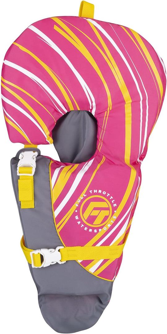 Full Throttle Infant Baby-Safe USCG Approved Life Jacket (Pink)
