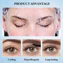 2PCS Brown Mascara for Older Women 60 Plus and Eyeliner Pencil Set,Mascara Volume and Length for Mature Women,Cream Eye Liner Gel Pencil,Waterproof Smudge Proof Long Lasting