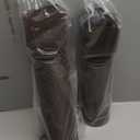 2 Pack Rain Gutter Downspout Extensions, Upgraded Flexible Drain Down Spout Extender for Rain Water Drainage, Each Extendable from 20" to 66", Combine to 10 ft with Connector(Brown)