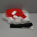 SNOMYRS Women's Santa Claus Costume Dress with Hood Plush Trim Belt - Velvet Christmas Party Outfit for Festive Cosplay Holiday Events