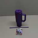 Frost Buddy Thicc Buddy - 30 oz Stainless Steel Vacuum Insulated Tumbler with Lid and Straw for Water - Travel Mug Cupholder Friendly - Gifts for Women Men Him Her (Nebula)