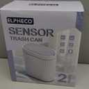 ELPHECO Bathroom  can Motion Sensor, Automatic Garbage can, Slim Plastic Smart Bin with Lid, Commercial Intelligent Wastebaskets for Bedroom, Bathroom, Office, Grey, 2 Gallon