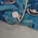 CuteBone Two-Leg Velvet Pet Pajamas Girl Dog Clothes - Soft, Cozy, and Stretchy Boy Pjs for Small, Medium Dogs and Cats Winter Sleepwear Apparel LTP11M (Sharks)