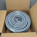 Liquid-Tight Conduit 100 ft and 10 Pieces of Connector Kit, Electrical Conduit 3/4 100ft w/UL Certification, Flexible Conduit with 5 Straight and 5 90-Degree Conduit Connector Fittings