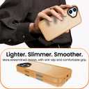 4 x DEERLAMN Magnetic Matte Case for iPhone 16 with Screen Protector, [Compatible with MagSafe][Military Grade Drop Protection] Slim Translucent Shockproof Protective Phone Cover, Yellow Bronze