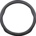 Ergocar Steering Wheel Cover Napa Leather Anti-Slip Sweat Absorbing General Motors Accessories All Seasons (15 Inches) 38 Cm (Circular)