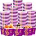 Maxdot 50 Pcs Happy Diwali Snack Cups 9oz Disposable Ice Cream Cups Decorative Paper Dessert Bowls Indian Deepavali Party Supplies for Yogurt, Cupcakes, Soup Hot or Cold Food