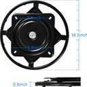 16.5 inch Furniture Ring Base w Swivel Bottom Replacement 360 Degrees Rotate with 10 Inch Plate for Recliner Sofa Chairs