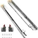 Gobrico Soft Close Under Mounting Drawer Slides 18 inch 1Pair, Full Extension Concealed Drawer Runners Glides