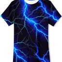 uideazone Boys Girls 3D Graphic Printed T-Shirt Crewneck Short Sleeve Tees 6-14 Years (9-12 Years)