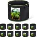 ACSTEP Grow Bags 10-Pack 20.5 Gallon Heavy Duty Aeration Fabric Pots Thickened Nonwoven Fabric Pots for Planting Outdoor Plants