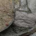 Patchwork Quilt Set King Size, 3 Pieces Floral Plaid Bedspreads Coverlet, Soft Microfiber Lightweight Bedding Set for All Season,Gray Green