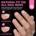 UNA GELLA Oval Nail Tips Exra Short 504PCS Pre-shape Gel Oval Almond Nail Tips for Women DIY Salon Round Almond Press On Nails Full Cover Clear Fake Acrylic Tips 12 Sizes