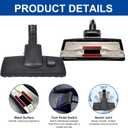 Alrens 7PCS Vacuum Attachments & Brushes for Miele Vacuums - Hardwood Floor Brush Attachment with Wheels for Low-Pile Carpets and All Smooth Floors, Compatible with C1 C2 C3, S2 S4 S5 S6 S8 Series