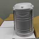 Lichamp LED Camping Lantern, 4 Pack Battery Powered Flashlight for Power Outages, Portable Collapsible Hanging Light Essential for Home, Outdoor, Emergency Lamp Survival Kit Gear for Hurricane, B4LW (White (Glow-in-the-Dark))