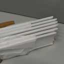 Hungbak 6 Pack Ceiling Crown Molding Trim for Home Decor, 56.7" Long x 3.6" Face
