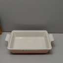 Le Creuset Stoneware Heritage Covered Rectangular Casserole, 4 qt. (12" x 9"), Peche