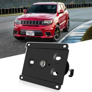 No Drill Front License Frame Compatible with Dodge Challenger Charger Durango Grand Cherokee Anti-Theft License Plate Grille Mount Holder Car Tag Covers Rust-Proof, Rattle-Proof Car Accessories