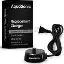 AquaSonic Electric Toothbrush Charger  Conductive Charging Dock, Compatible with Most AquaSonic Toothbrushes  Genuine, Authentic Parts (Black)