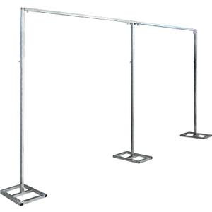 Gdrasuya10 10x20FT Backdrop Stand,Pipe and Drape Backdrop Stand for Parties,Pipe Kit Curtain Frame,Curtain Frame Stand,Studio Photography Background Support System