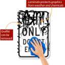 SmartSign - K-6612-AL-12x18 "Exit Only - Do Not Enter" Sign | 12" x 18" Aluminum Black on White