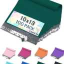 Yens Poly Mailers 10X13 100 Pack Green,Strong Self Seal Adhesive Shipping Envelopes Waterproof for Shipping, Mailing, Packaging M4