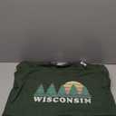Wisconsin WI T-Shirt Vintage Graphic Tee Retro 70s Design T-Shirt, Green, Large