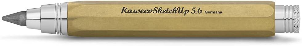 Kaweco SKETCH UP Clutch Pencil 5.6 mm 5B Brass with Lead Refill I Pencil 10.5 cm