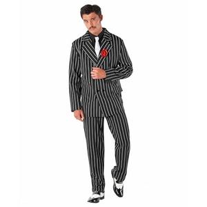 Morph 1920s Gangster Costume Men, Roaring 20s Mobster Outfit, Gangster Costume Men, Vintage Style Party Attire, Large Black