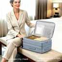 Hanke Top Opening 28" Large Luggage Expandable Hard Shell Grey, 28 Inch EXT