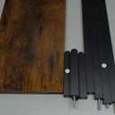 TUTOTAK Small Side Table, Narrow End Table, Skinny Sofa Table, Slim Nightstand, Couch Table, Living Room, Bed Room, Brown TB01BB062 (2-Tier7.9"D x 15.8"W x 22.5"H)