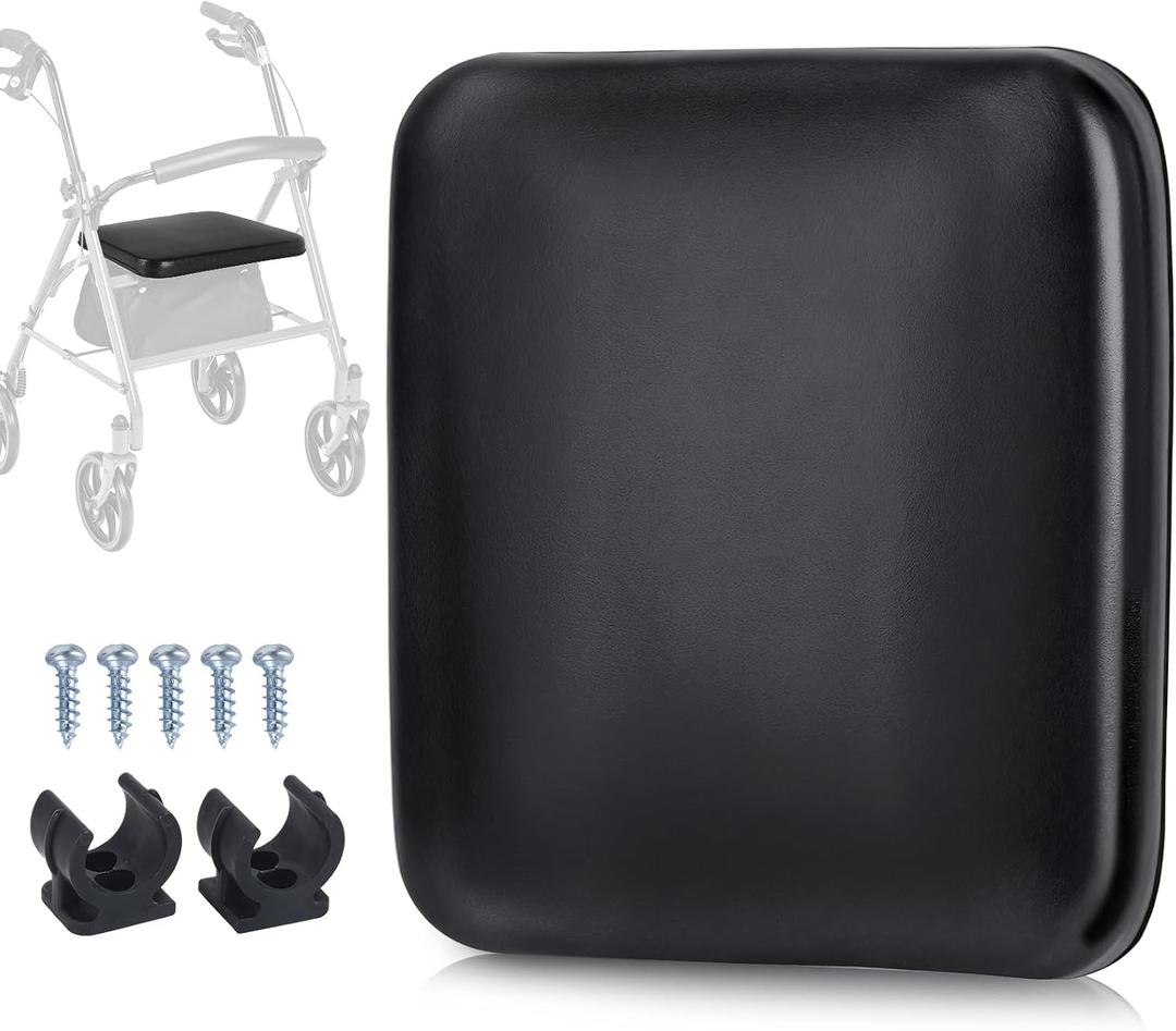 Rollator Seat Cushion, 13.97"X12.4" x1.18"Rollator Pad Replacement Padded Seat for Rollator Walker,Soft Foam Filling Walker Seat Cushion