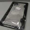 2PCS Matte Black License Plate Frames - No-Cover State Name - Premium Rust Proof Aluminum License Plate Holder for Women and Men, Universal Car Plate Frame with 2 Holes, Easy to Install