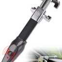 Tevlaphee Steering Wheel Lock with Alarm,Heavy Duty Anti-Theft Car Device Car Lock Car Theft Prevention Universal Fit for Vehicle Truck Van SUV Car Security with 2 Keys