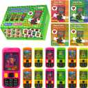 Gocozer 24 Packs Water Ring Games Handheld with Valentine Cards for Kids Birthday Classroom Prize Box Rewards Bulk Party Favors Goodie Bags Preschool Valentine Gifts