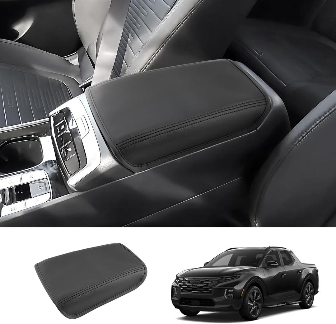 2022 2023 2024 2025 2026 Tucson Accessories Center Console Cover for Hyundai Tucson (SE/SEL/SEL Convenience/XRT/N Line/Limited), Waterproof&Comfy Leather Armrest Cover 2025 Tucson Accessories