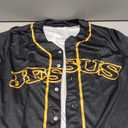 Print Baseball Jerseys for Men Sports Shirts Casual Baseball for Fans (Medium, Jesus)