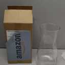 8 inch Clear Glass Flower Vases for Centerpiece Table Home Indoor Desk Decor,Ins Modern Boho Style Vase for Wedding Housewarming Gift (White)