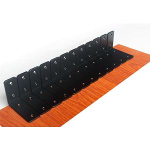 12 Pack - L 4" x H 3" x W1.5, 5mm Thick Black L Shelf Bracket, Iron Shelf Brackets, Metal Shelf Brackets, Floating Shelf, Shelf Supports with Screws