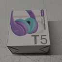 Kids Bluetooth Headphones, Lightweight Wireless Headphones for Kids, 85/94dB Volume Limited, 60 Hours Playtime, Bluetooth 5.3, Over-Ear Toddler Headsets with Built-in Mic-Purple