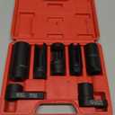 7 Pcs Oxygen Sensor Socket 22mm (7/8 in), 27mm, 29mm fits All Vehicle O2 Removal and Installation Universal Puller and Removal Tool